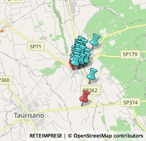 Mappa Via Padre Bernardo, 73049 Ruffano LE, Italia (0.7685)