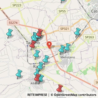 Mappa Via Vittime di Marcinella, 73057 Taviano LE, Italia (2.4735)
