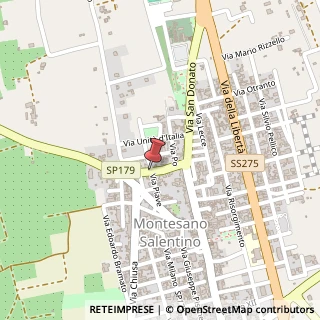 Mappa Via chiano, 73030 Montesano Salentino, Lecce (Puglia)