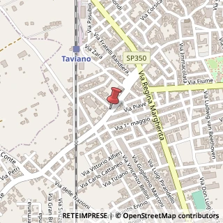 Mappa Via Castelforte, 26, 73057 Taviano, Lecce (Puglia)