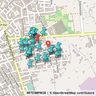 Mappa Via Antonio Rosmini, 73057 Taviano LE, Italia (0.22)