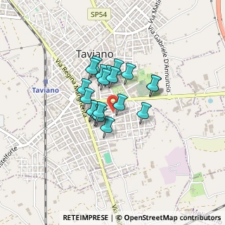 Mappa Via Domenico Cimarosa, 73057 Taviano LE, Italia (0.2955)