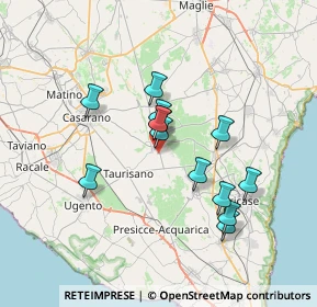 Mappa Via Roma, 73049 Ruffano LE, Italia (6.35615)