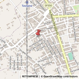 Mappa Via Macchiaioli, 14, 73057 Taviano, Lecce (Puglia)