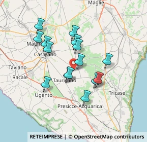 Mappa SP176, 73049 Ruffano LE, Italia (6.486)