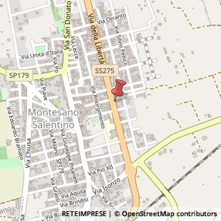 Mappa Via Comunale, 145, 73030 Montesano Salentino, Lecce (Puglia)