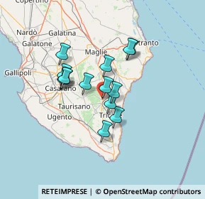 Mappa 73030 Montesano Salentino LE, Italia (10.84571)