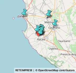 Mappa Via Dorando Petri, 73057 Taviano LE, Italia (3.74692)