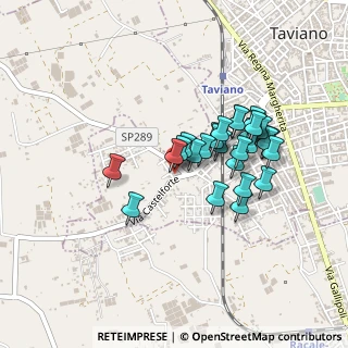 Mappa Via Dorando Petri, 73057 Taviano LE, Italia (0.40357)