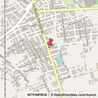 Mappa Via Regina Margherita, 235, 73057 Taviano, Lecce (Puglia)