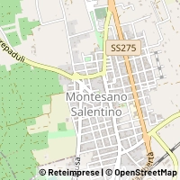 Térkép Montesano Salentino