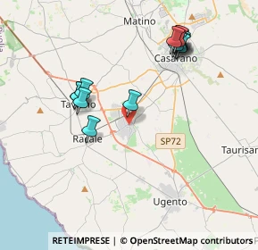 Mappa Via Monte Cervino, 00071 Racale LE, Italia (4.34643)