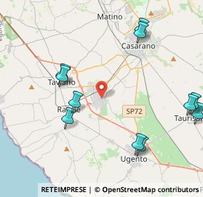 Mappa Via Monte Cervino, 00071 Racale LE, Italia (5.39364)