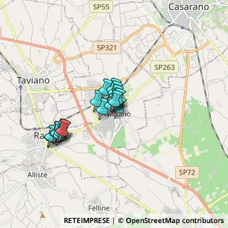 Mappa Via Monte Cervino, 00071 Racale LE, Italia (1.3245)