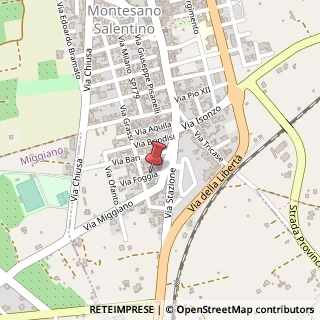 Mappa Via Foggia, 10, 73030 Montesano Salentino LE, Italia, 73030 Montesano Salentino, Lecce (Puglia)