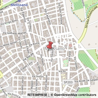 Mappa Via trieste 5, 73040 Melissano, Lecce (Puglia)
