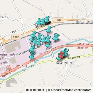 Mappa Zona Industriale San Nicolo' a Tordino, 64100 Teramo TE, Italia (0.39069)