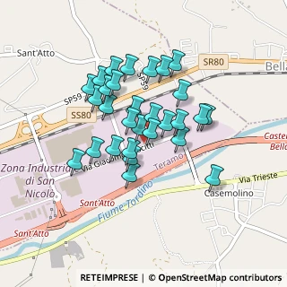 Mappa Via Prospero Celli, 64100 Teramo TE, Italia (0.36552)