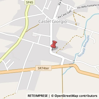 Mappa Piazza Giorgio della Rovere, 4, 05013 Castel Giorgio, Terni (Umbria)