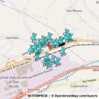 Mappa Via galileo galilei zona industriale s. atto, 64100 Teramo TE, Italia (0.28621)