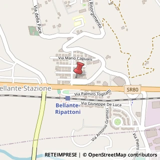 Mappa Via Aurelio Saliceti, 25, 64020 Bellante, Teramo (Abruzzo)