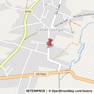 Mappa Via Guglielmo Marconi, 94, 05013 Castel Giorgio, Terni (Umbria)