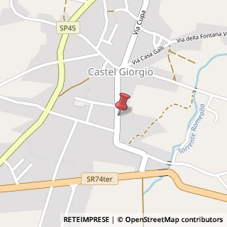 Mappa Via Guglielmo Marconi, 43, 05013 Castel Giorgio TR, Italia, 05013 Castel Giorgio, Terni (Umbria)