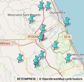 Mappa Strada Comunale Coste Lanciano, 64023 Giulianova TE, Italia (4.35083)