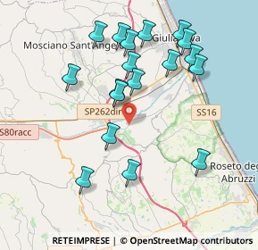 Mappa Strada Comunale Coste Lanciano, 64023 Giulianova TE, Italia (4.02667)