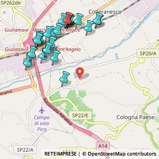 Mappa Strada Comunale Coste Lanciano, 64023 Giulianova TE, Italia (1.35185)
