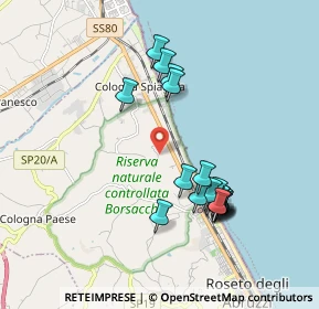 Mappa Via Colle Magnone, 64026 Roseto degli Abruzzi TE, Italia (1.8975)