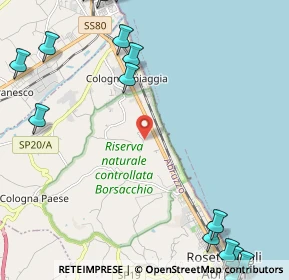 Mappa Via Colle Magnone, 64026 Roseto degli Abruzzi TE, Italia (3.8655)