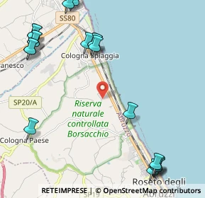 Mappa Via Colle Magnone, 64026 Roseto degli Abruzzi TE, Italia (3.107)