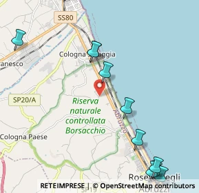 Mappa Via Colle Magnone, 64026 Roseto degli Abruzzi TE, Italia (3.51588)