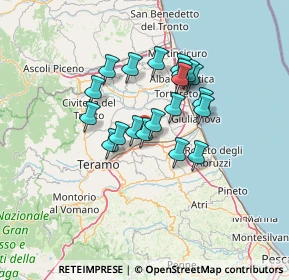 Mappa Via Carlo Rosselli, 64020 Bellante TE, Italia (10.801)