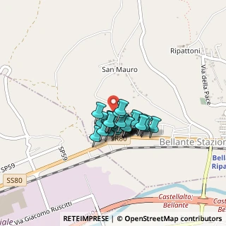 Mappa Via Carlo Rosselli, 64020 Bellante TE, Italia (0.27857)