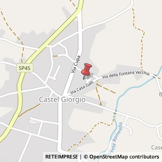 Mappa Via Casa Galli, 55, 05013 Acquapendente, Viterbo (Lazio)