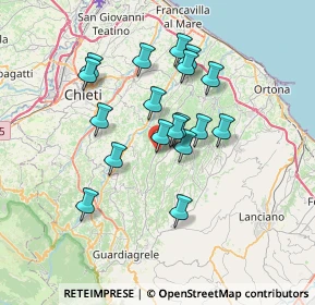 Mappa Largo S. Salvatore, 66010 Ari CH, Italia (6.14889)