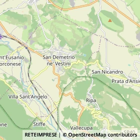 Mappa San Demetrio ne' Vestini
