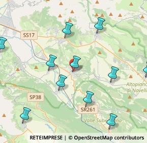 Mappa Via Cavantoni, 67028 San Demetrio Ne' Vestini AQ, Italia (5.00455)