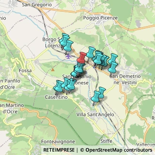 Mappa Via del Municipio, 67020 Sant'Eusanio Forconese AQ, Italia (1.16667)