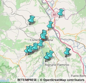 Mappa Via Vincenzo Ferretti, 01033 Civita Castellana VT, Italia (6.42444)