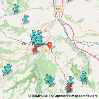 Mappa Via Ponzano Cave, 01033 Civita Castellana VT, Italia (6.3495)