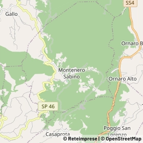 Mappa Montenero Sabino