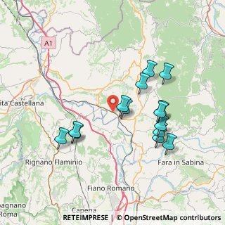 Mappa Via sabina nord, 02044 Forano RI, Italia (7.405)