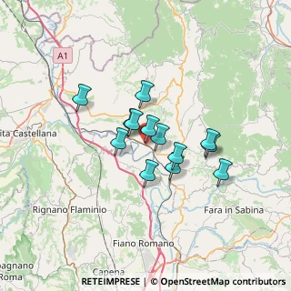 Mappa Via sabina nord, 02044 Forano RI, Italia (5.04385)