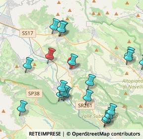 Mappa Via San Vincenzo de' Paoli, 67028 San Demetrio Ne' Vestini AQ, Italia (5.058)