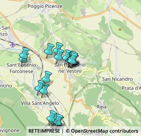 Mappa Via San Vincenzo de' Paoli, 67028 San Demetrio Ne' Vestini AQ, Italia (1.7565)