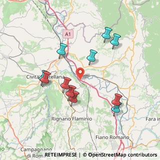 Mappa A1 - Autostrada del Sole, 01033 Civita Castellana VT, Italia (7.82455)