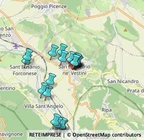 Mappa Via Colle, 67028 San Demetrio Ne' Vestini AQ, Italia (1.696)